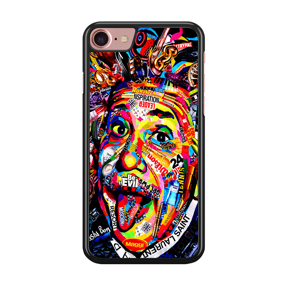Albert Einstein Art iPhone SE 2020 Case