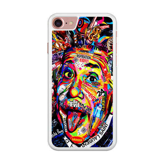 Albert Einstein Art iPhone SE 2020 Case