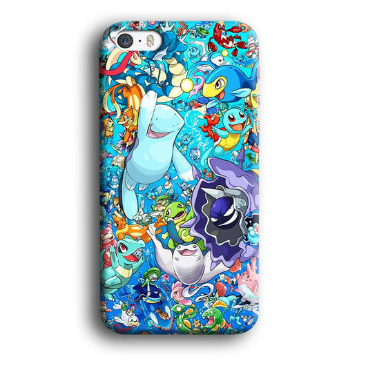 All Water Pokemon iPhone 5 | 5s Case-Plastic / Full Wrap (3D Case)-Xtracase