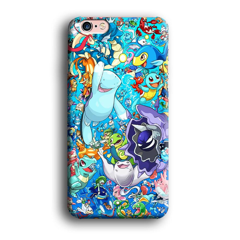 All Water Pokemon iPhone 6 | 6s Case-Plastic / Full Wrap (3D Case)-Xtracase