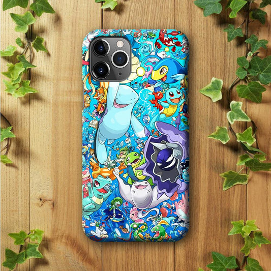 All Water Pokemon iPhone 11 Pro Case-Plastic / Full Wrap (3D Case)-Xtracase