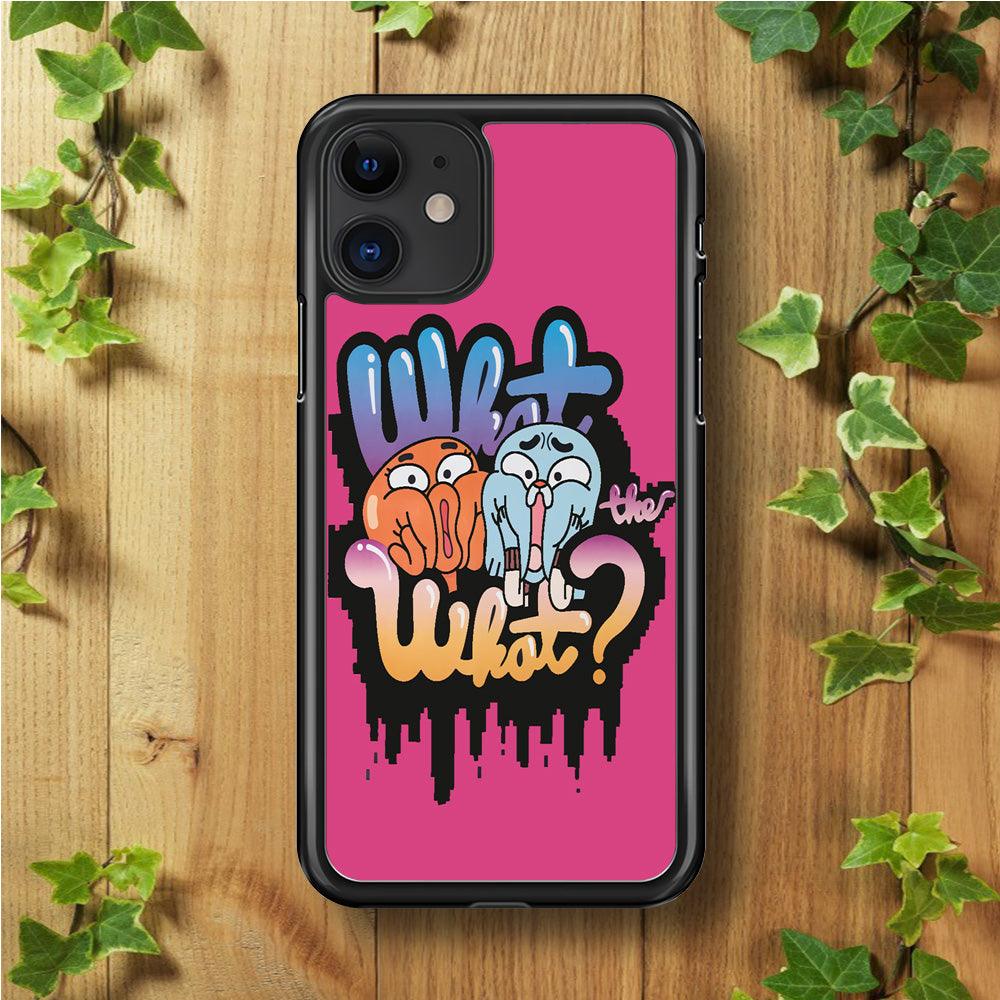 Amazing World of Gumball iPhone 11 Case-Rubber / Black (2D Case)-Xtracase