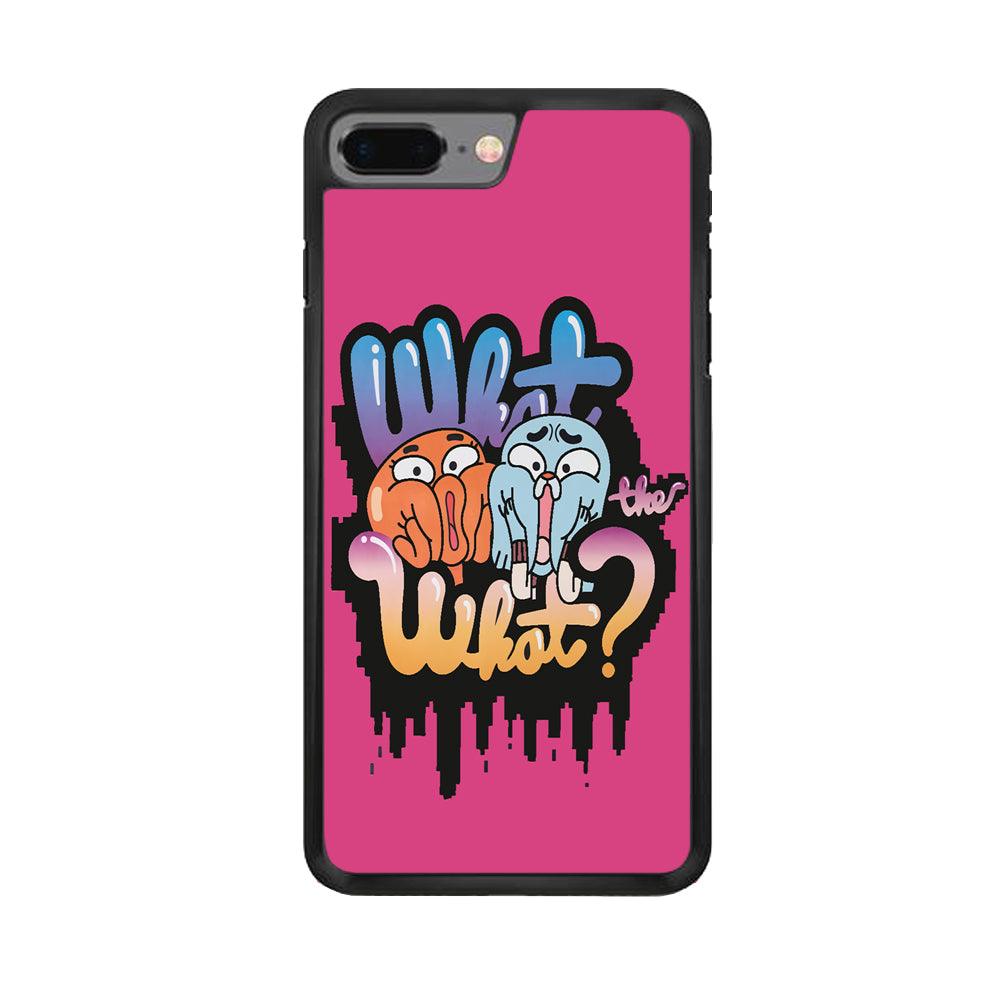 Amazing World of Gumball iPhone 7 Plus Case-Rubber / Black (2D Case)-Xtracase