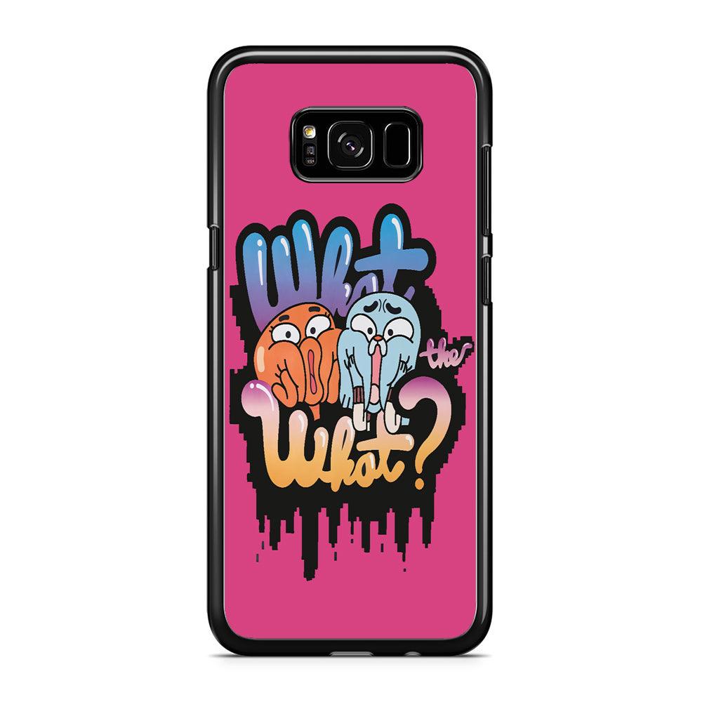 Amazing World of Gumball Samsung Galaxy S8 Case-Rubber / Black (2D Case)-Xtracase