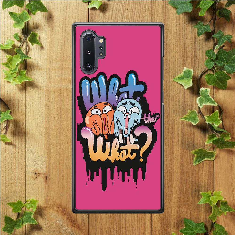 Amazing World of Gumball Samsung Galaxy Note 10 Plus Case-Rubber / Black (2D Case)-Xtracase