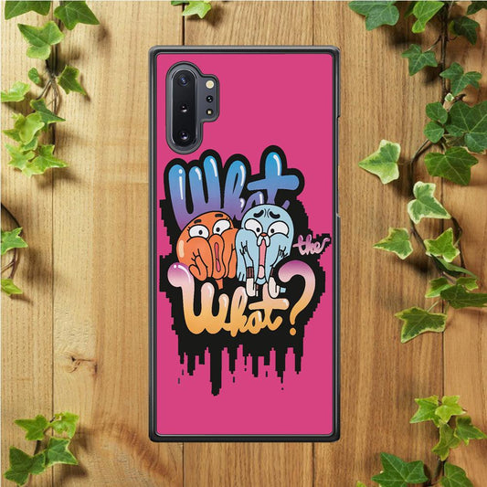 Amazing World of Gumball Samsung Galaxy Note 10 Plus Case-Rubber / Black (2D Case)-Xtracase