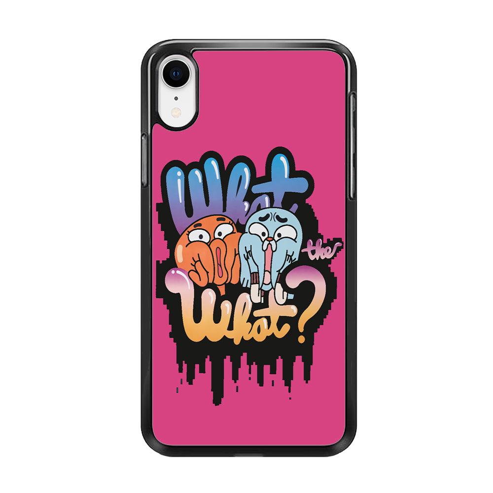 Amazing World of Gumball iPhone XR Case-Rubber / Black (2D Case)-Xtracase