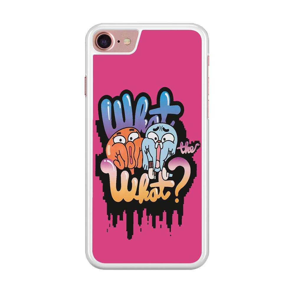 Amazing World of Gumball iPhone 8 Case-Rubber / White (2D Case)-Xtracase