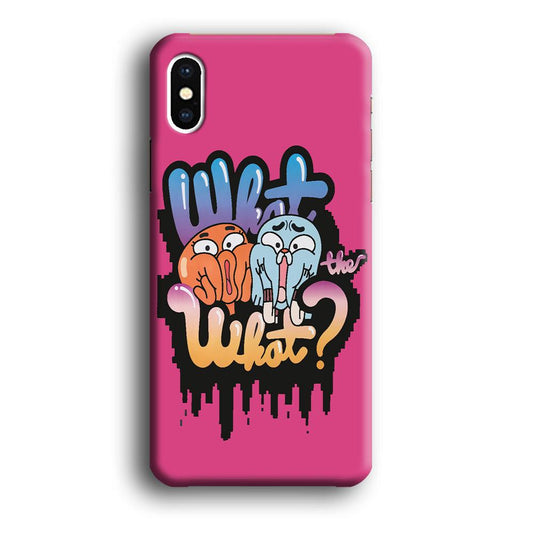 Amazing World of Gumball iPhone Xs Case-Plastic / Full Wrap (3D Case)-Xtracase