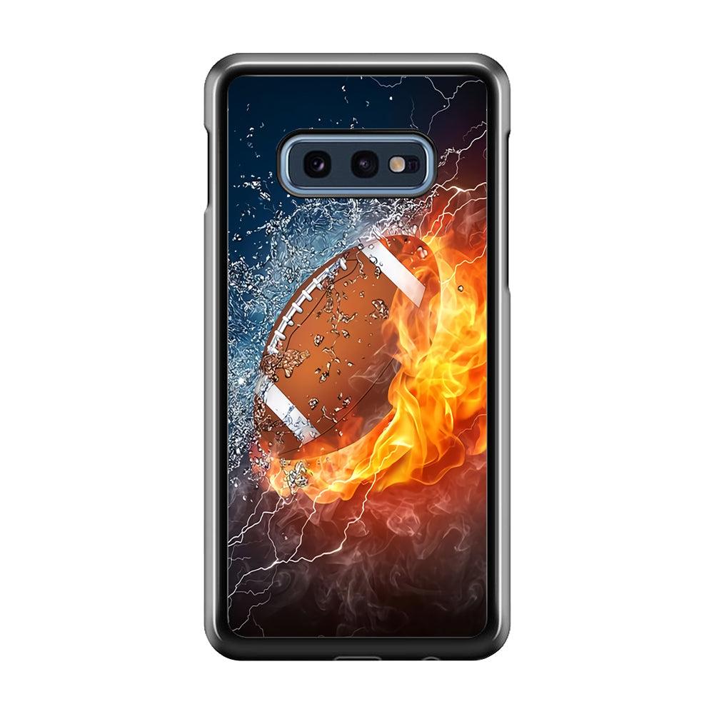 American Football Ball Cool Art Samsung Galaxy S10E Case-Plastic / Full Wrap (3D Case)-Xtracase