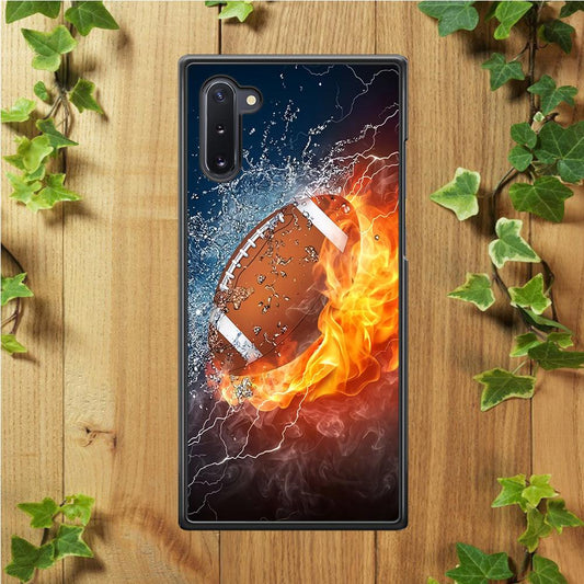 American Football Ball Cool Art Samsung Galaxy Note 10 Case-Plastic / Full Wrap (3D Case)-Xtracase