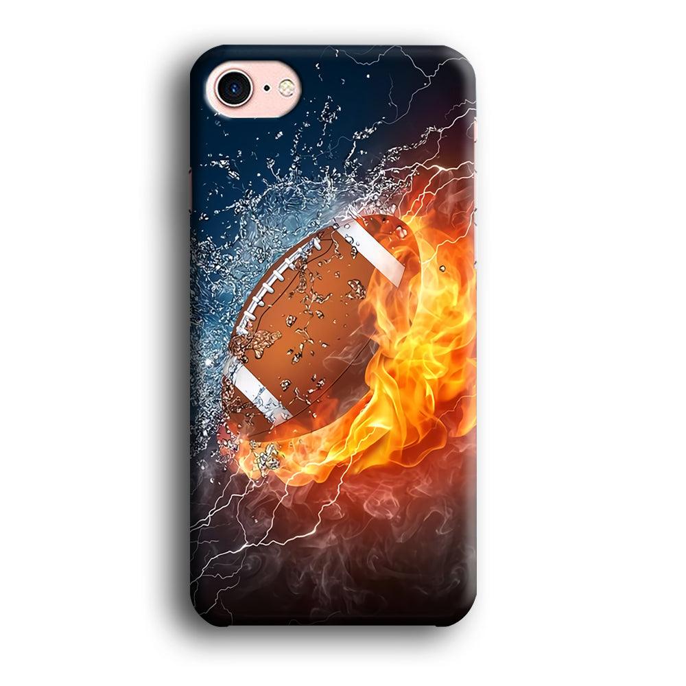 American Football Ball Cool Art iPhone SE 2020 Case-Plastic / Full Wrap (3D Case)-Xtracase