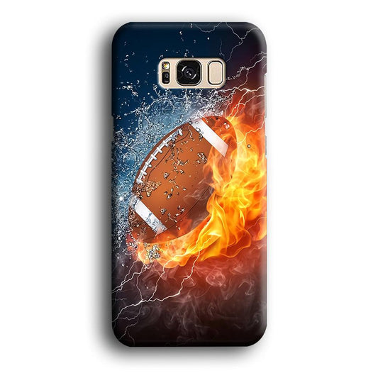 American Football Ball Cool Art Samsung Galaxy S8 Case-Plastic / Full Wrap (3D Case)-Xtracase