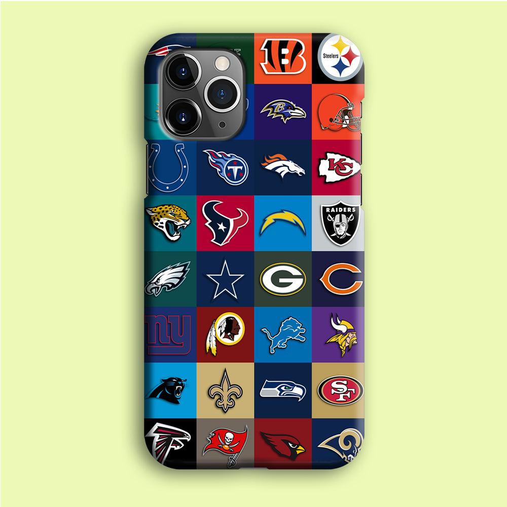 American Football Teams NFL iPhone 12 Pro Case-Plastic / Full Wrap (3D Case)-Xtracase
