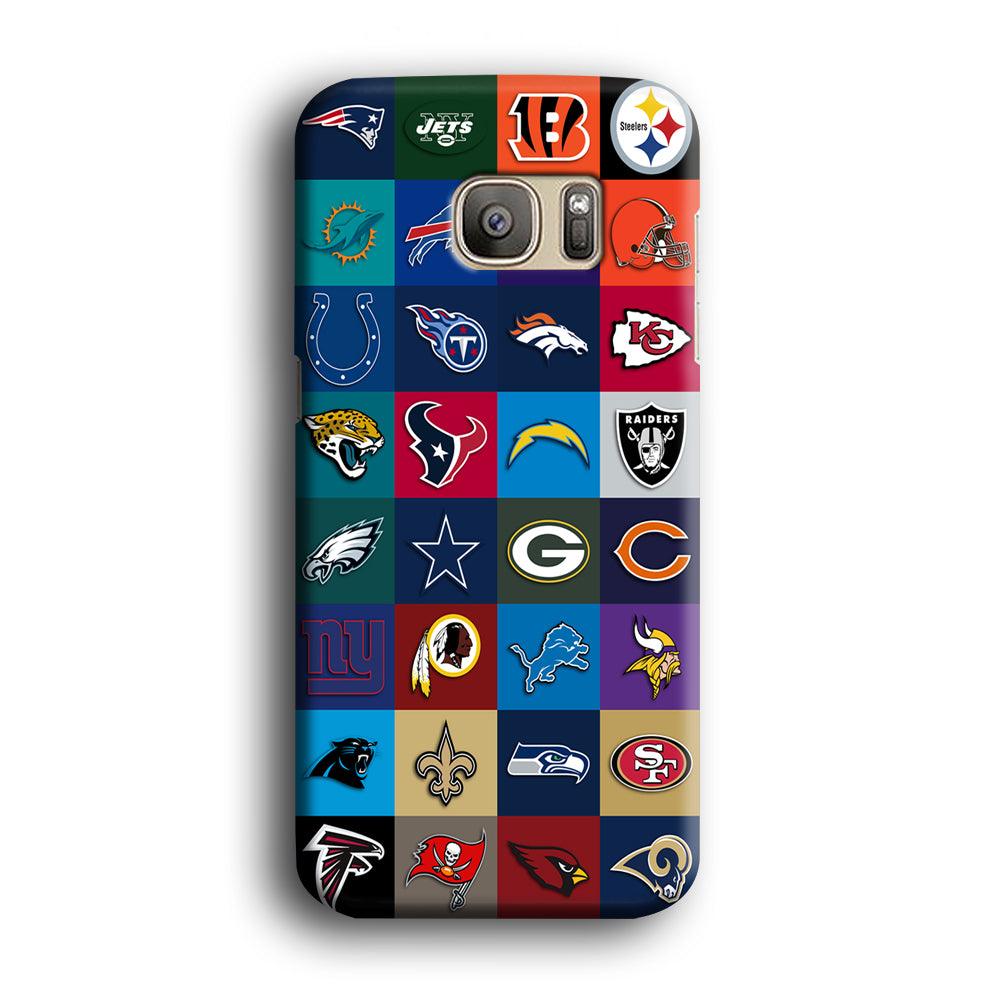 American Football Teams NFL Samsung Galaxy S7 Edge 3D Case-Xtracase