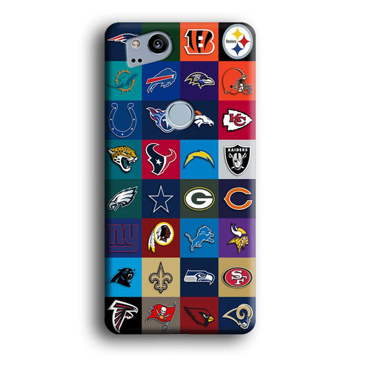 American Football Teams NFL Google Pixel 2 3D Case-Xtracase