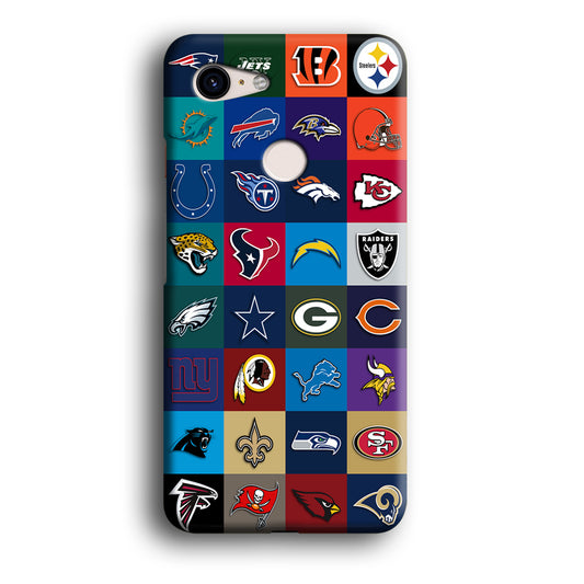 American Football Teams NFL Google Pixel 3 XL 3D Case