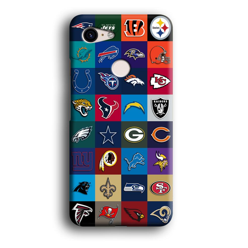 American Football Teams NFL Google Pixel 3 XL 3D Case-Xtracase
