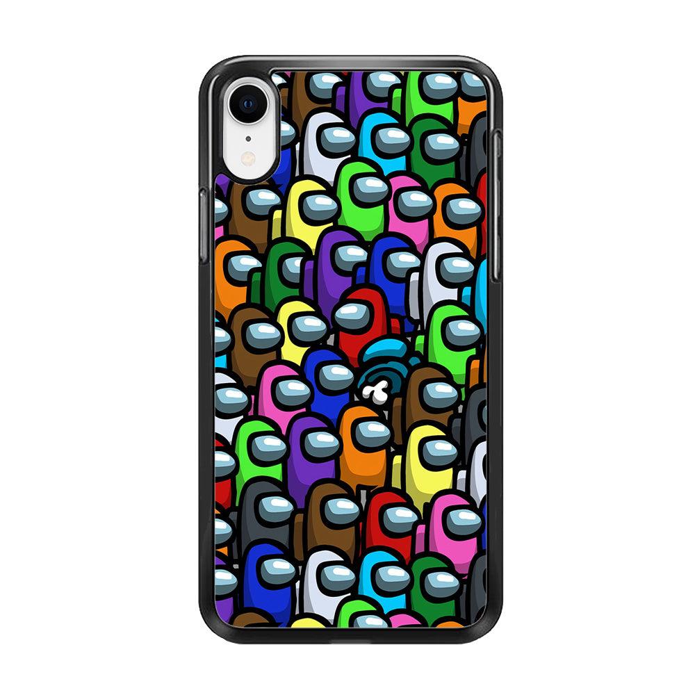 Among Us Impostor iPhone XR Case-Rubber / Black (2D Case)-Xtracase