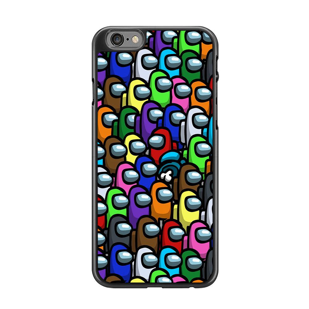 Among Us Impostor iPhone 6 | 6s Case-Rubber / Black (2D Case)-Xtracase