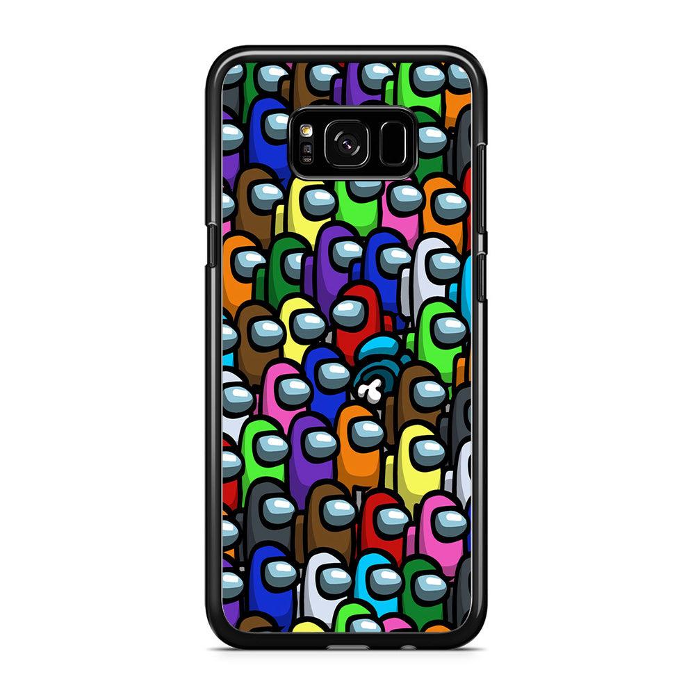 Among Us Impostor Samsung Galaxy S8 Case-Rubber / Black (2D Case)-Xtracase