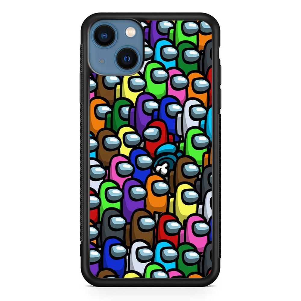 Among Us Impostor iPhone 13 Case-Rubber / Black (2D Case)-Xtracase