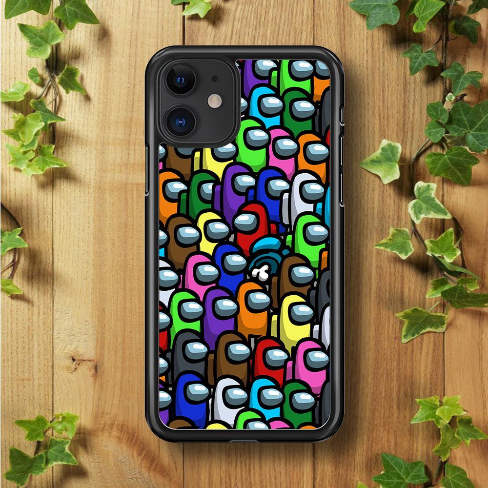 Among Us Impostor iPhone 11 Case-Rubber / Black (2D Case)-Xtracase