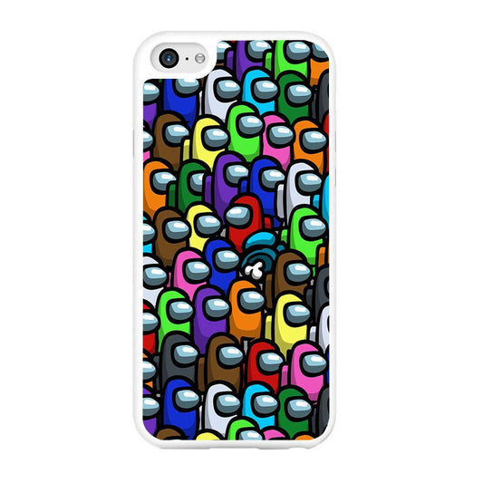 Among Us Impostor iPhone 6 Plus | 6s Plus Case-Rubber / White (2D Case)-Xtracase