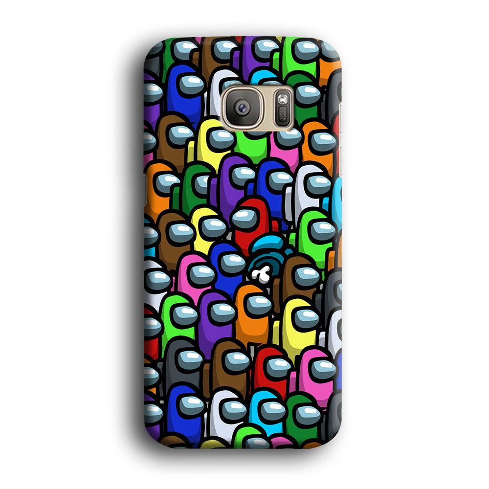 Among Us Impostor Samsung Galaxy S7 Edge Case-Plastic / Full Wrap (3D Case)-Xtracase