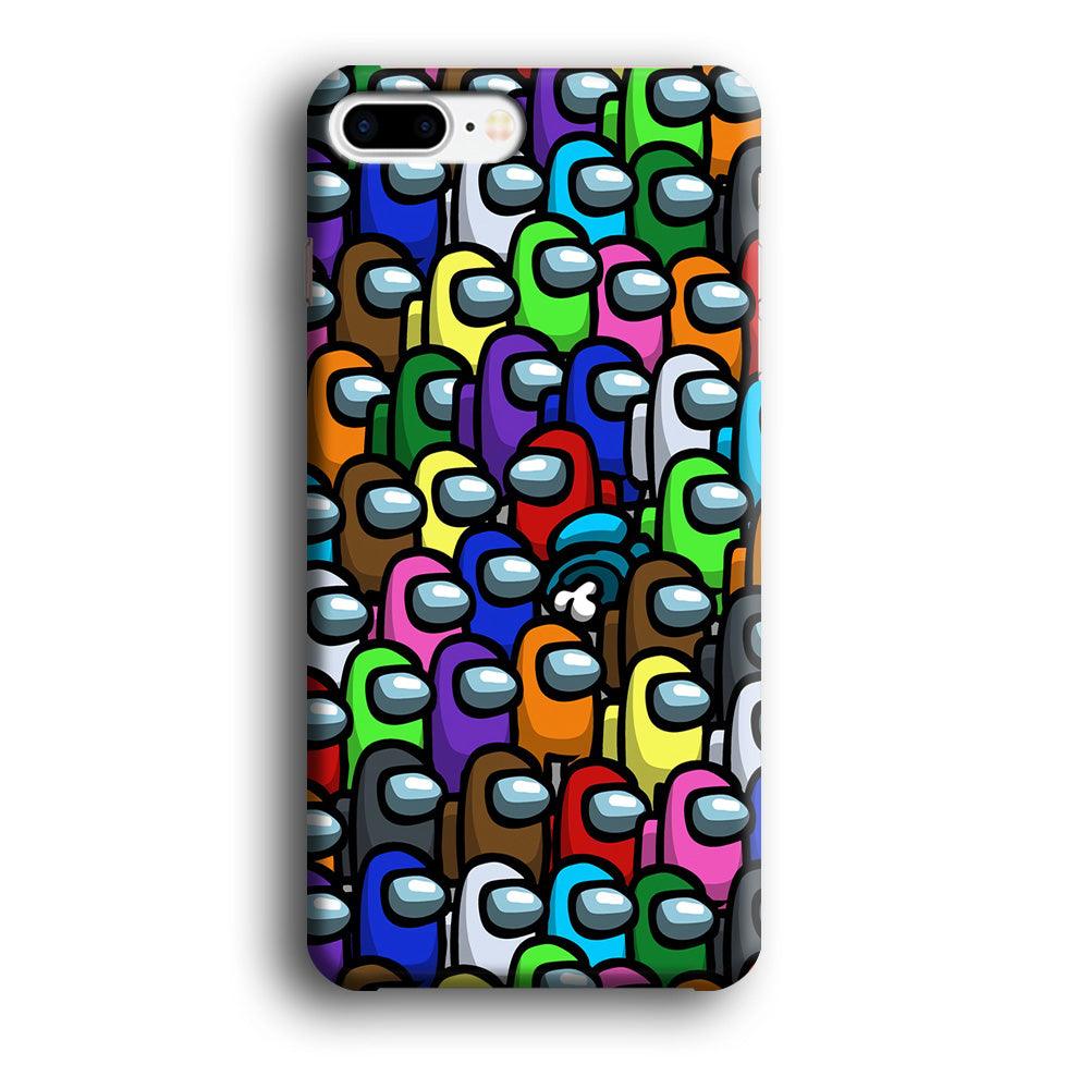 Among Us Impostor iPhone 8 Plus Case-Plastic / Full Wrap (3D Case)-Xtracase
