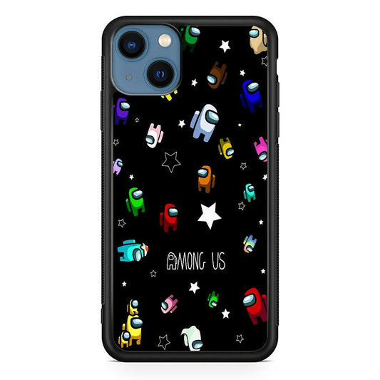 Among Us Star iPhone 13 Mini Case-Rubber / Black (2D Case)-Xtracase