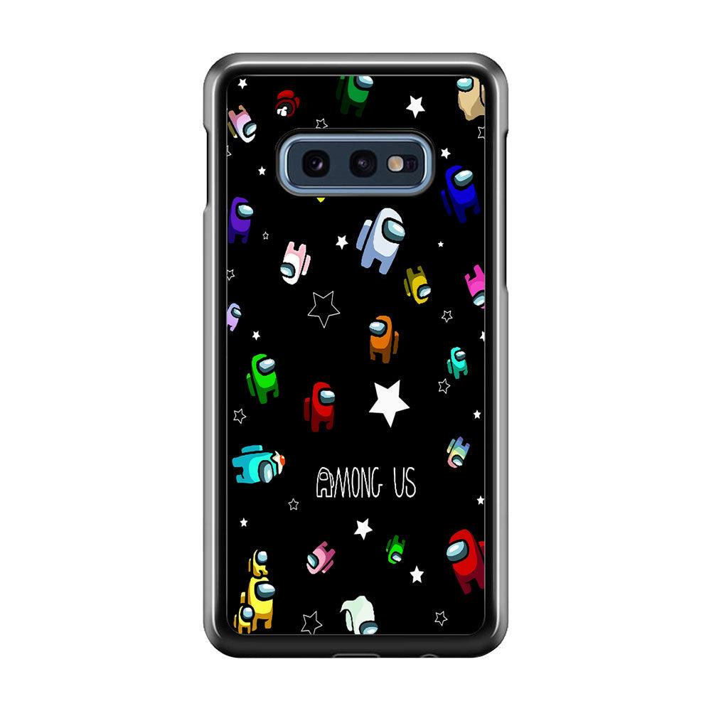 Among Us Star Samsung Galaxy S10E Case-Rubber / Black (2D Case)-Xtracase
