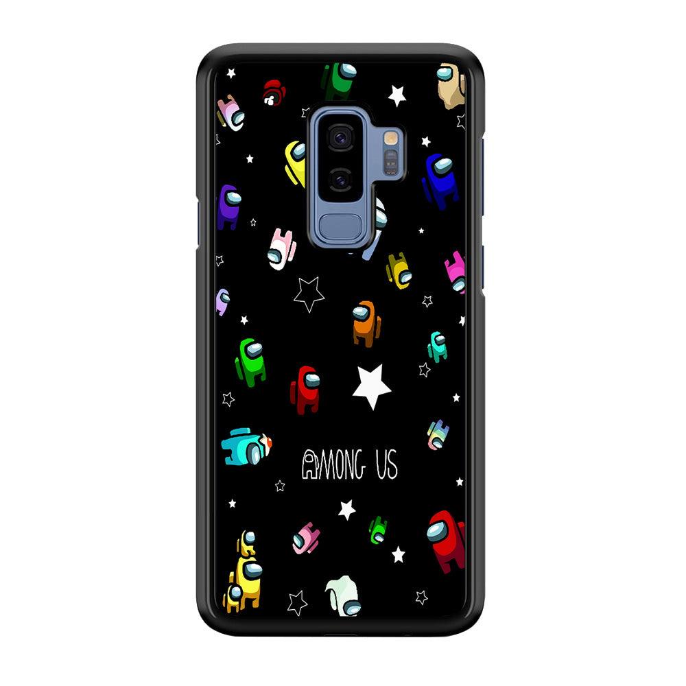 Among Us Star Samsung Galaxy S9 Plus Case-Rubber / Black (2D Case)-Xtracase