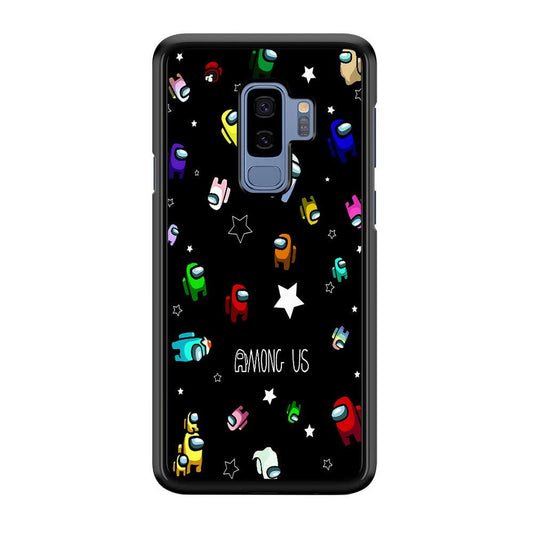 Among Us Star Samsung Galaxy S9 Plus Case-Rubber / Black (2D Case)-Xtracase