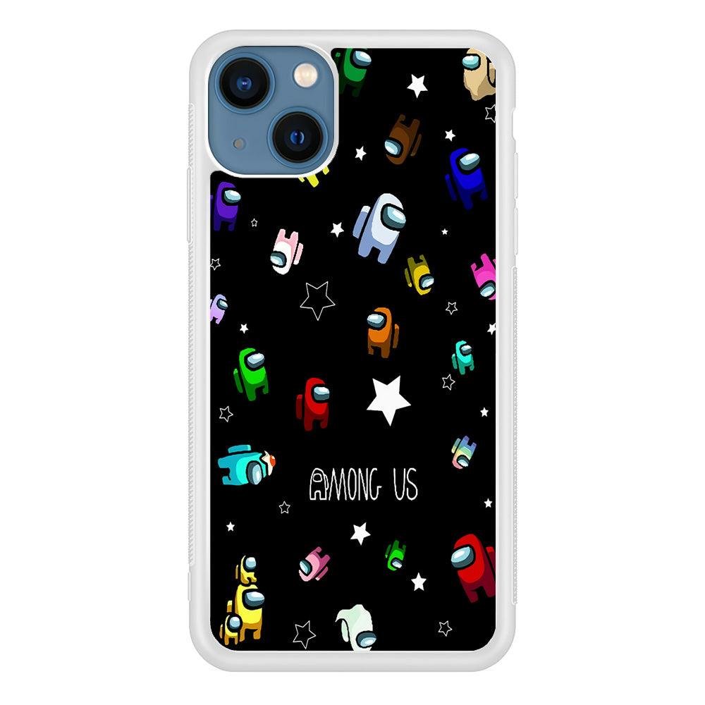Among Us Star iPhone 13 Pro Case-Rubber / White (2D Case)-Xtracase