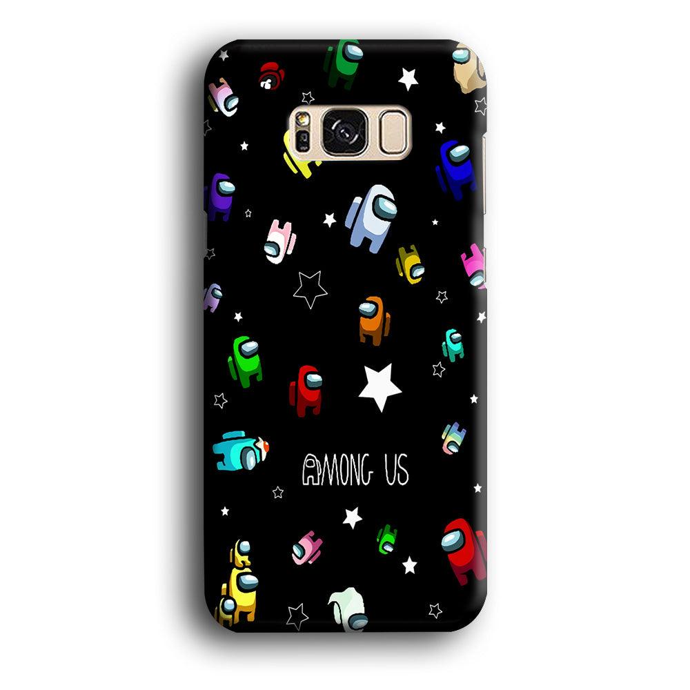 Among Us Star Samsung Galaxy S8 Plus Case-Plastic / Full Wrap (3D Case)-Xtracase