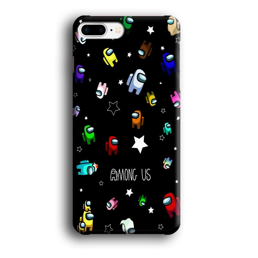 Among Us Star iPhone 8 Plus Case-Plastic / Full Wrap (3D Case)-Xtracase