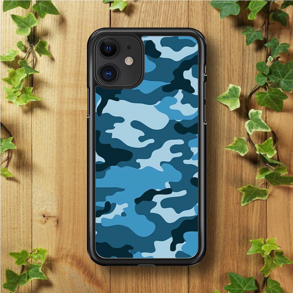 Army Pattern 001 iPhone 11 Case-Rubber / Black (2D Case)-Xtracase