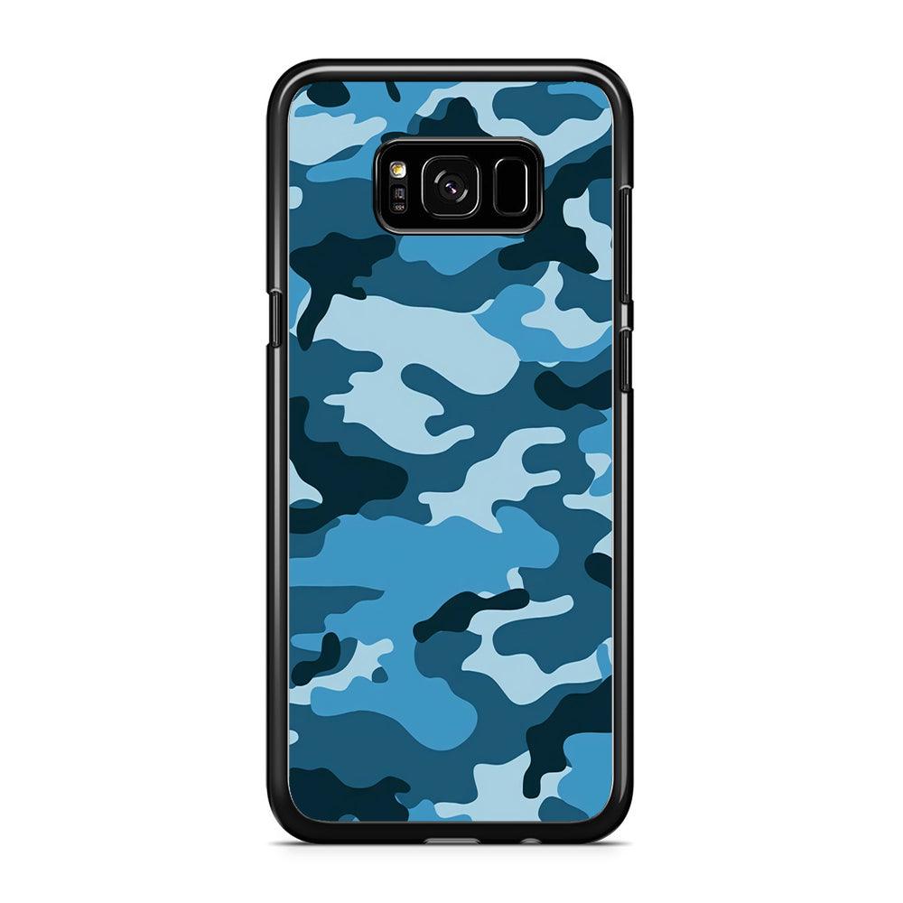 Army Pattern 001 Samsung Galaxy S8 Case-Rubber / Black (2D Case)-Xtracase