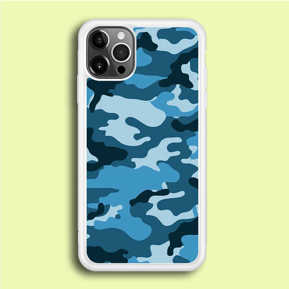 Army Pattern 001 iPhone 12 Pro Case-Rubber / White (2D Case)-Xtracase