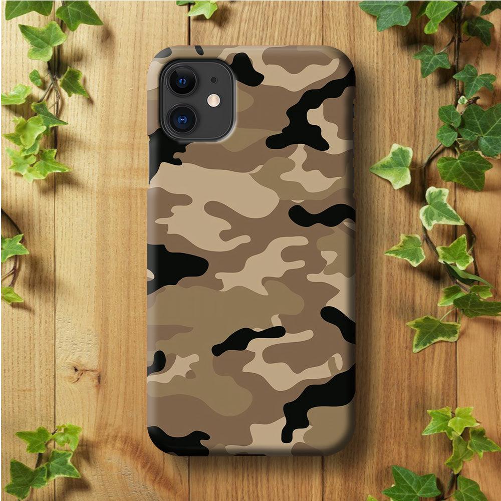 Army Pattern 002 iPhone 11 Case-Plastic / Full Wrap (3D Case)-Xtracase