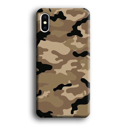 Army Pattern 002 iPhone X Case-Plastic / Full Wrap (3D Case)-Xtracase