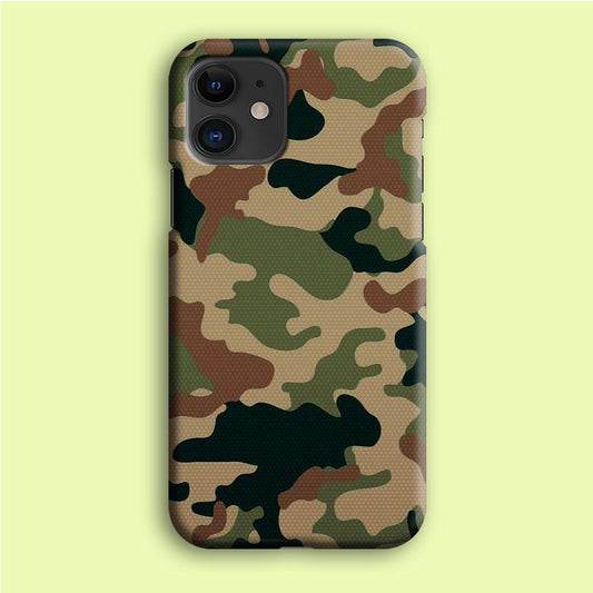 Army Pattern 003 iPhone 12 Mini Case-Plastic / Full Wrap (3D Case)-Xtracase