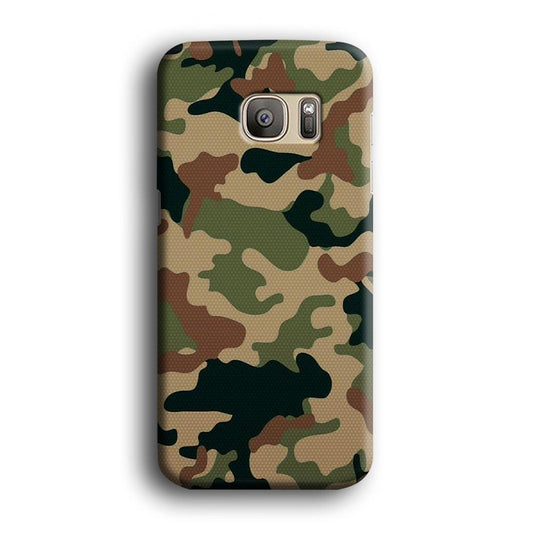 Army Pattern 003 Samsung Galaxy S7 Edge Case-Plastic / Full Wrap (3D Case)-Xtracase