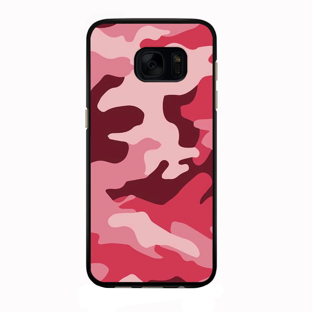 Army Pattern 004 Samsung Galaxy S7 Case-Rubber / Black (2D Case)-Xtracase