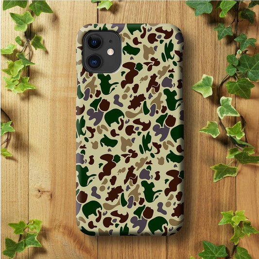Army Pattern 005 iPhone 11 Case-Plastic / Full Wrap (3D Case)-Xtracase