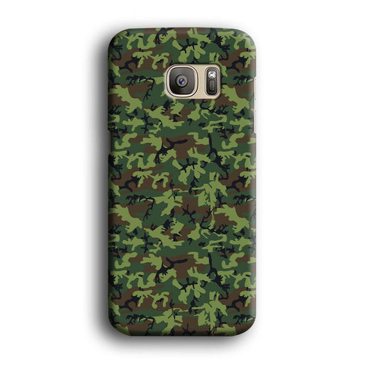 Army Pattern 006 Samsung Galaxy S7 Edge Case-Plastic / Full Wrap (3D Case)-Xtracase
