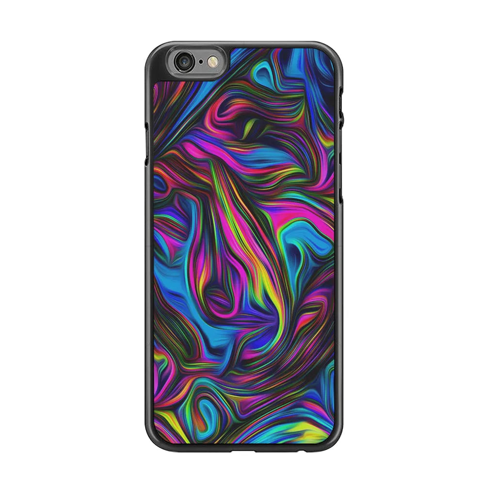 Art Abstract Color Rainbow iPhone 6 | 6s Case-Rubber / Black (2D Case)-Xtracase