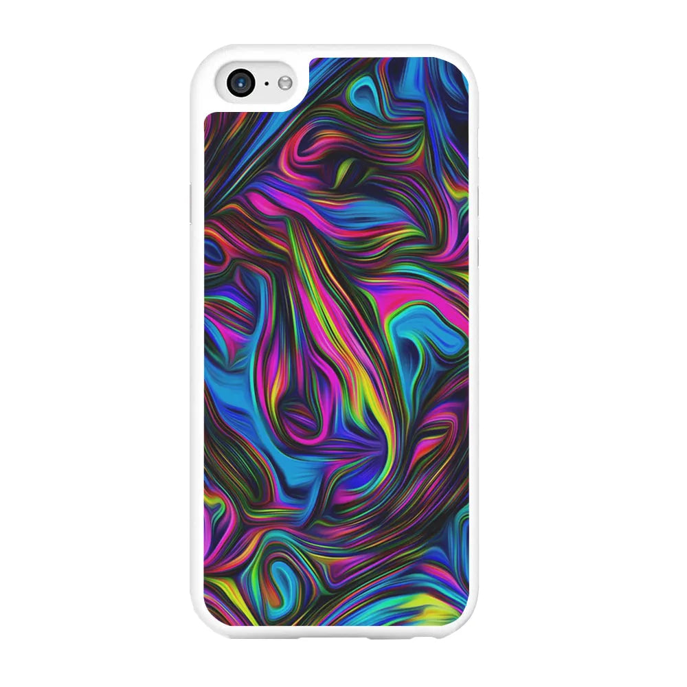 Art Abstract Color Rainbow iPhone 6 | 6s Case-Rubber / White (2D Case)-Xtracase