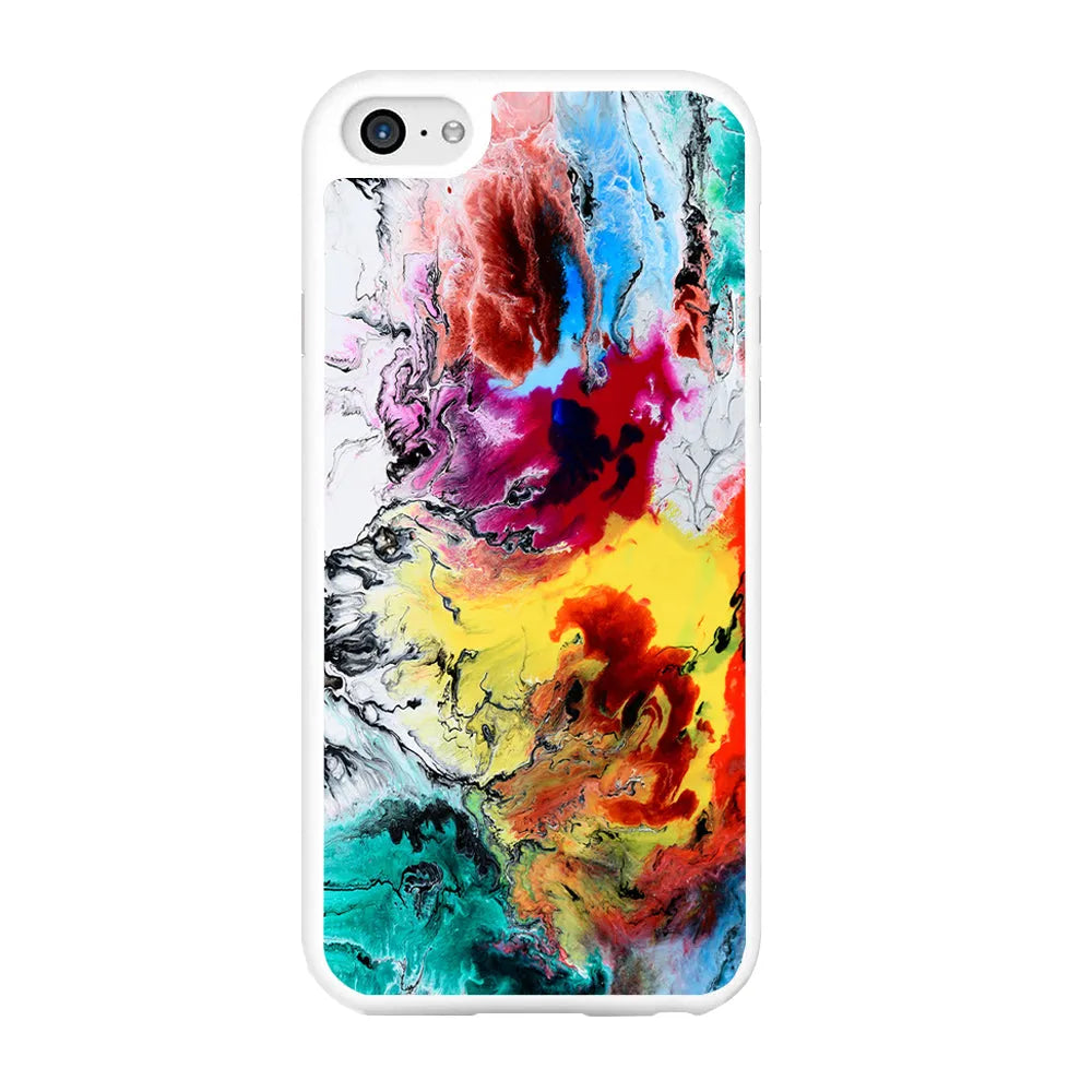 Art Abstract Painting Multicolor iPhone 6 | 6s Case-Rubber / White (2D Case)-Xtracase